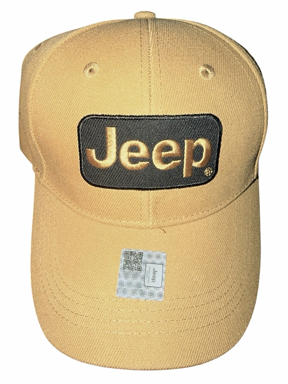 New with Tags Jeep Baseball Cap Tan and Black Adjustable Unisex